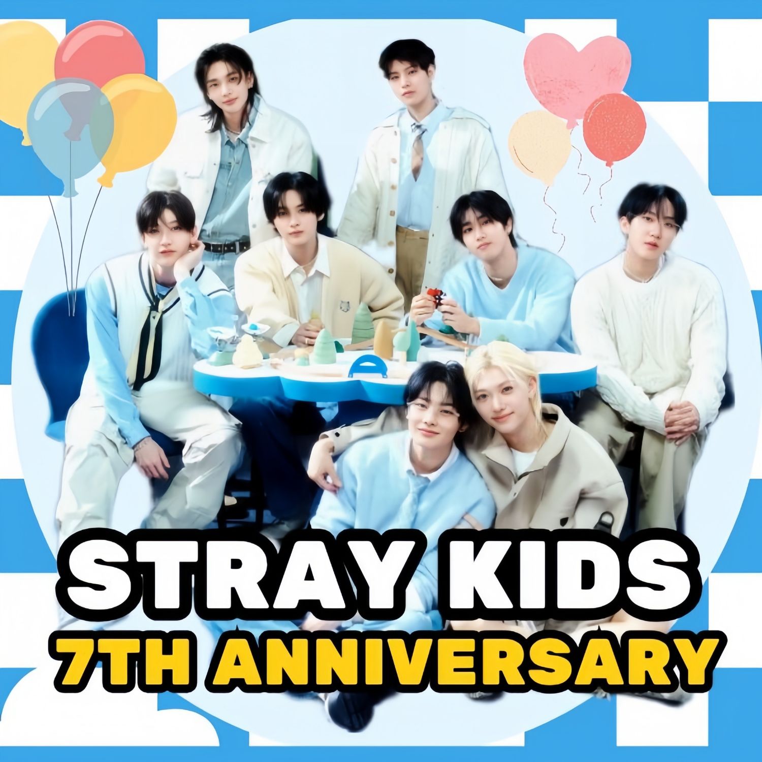 A moment captured by Stray Kids's fan