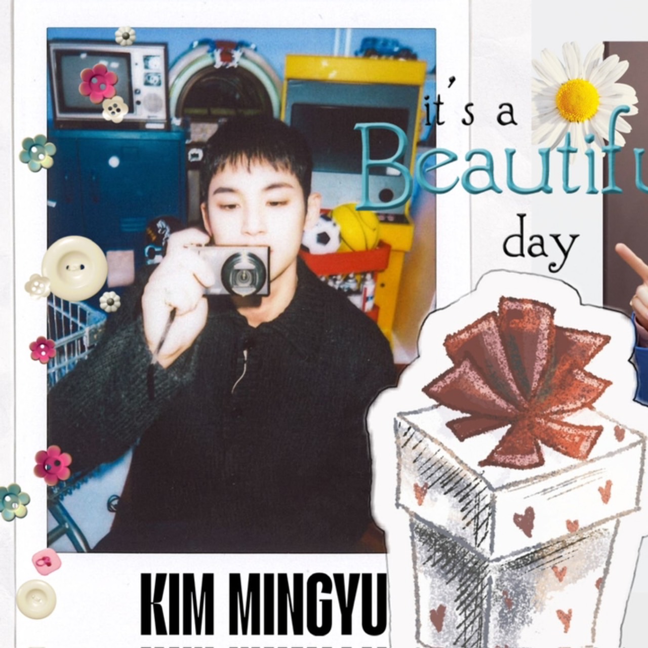 A moment captured by Mingyu (SEVENTEEN)'s fan