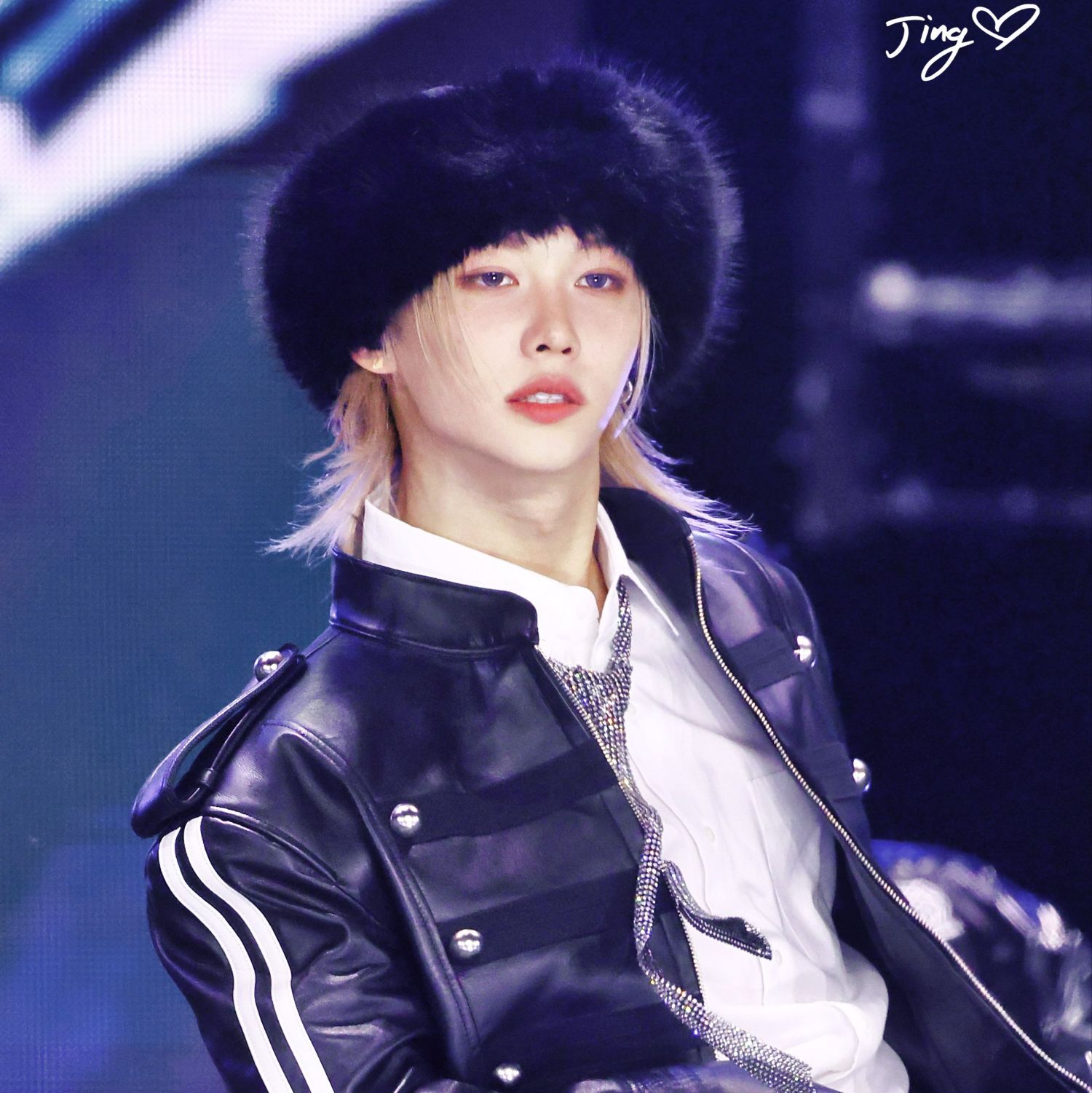 A moment captured by Felix (Stray Kids)'s fan