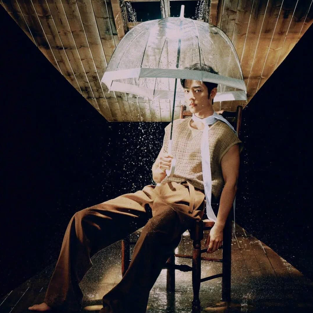 A moment captured by Xiao Zhan's fan