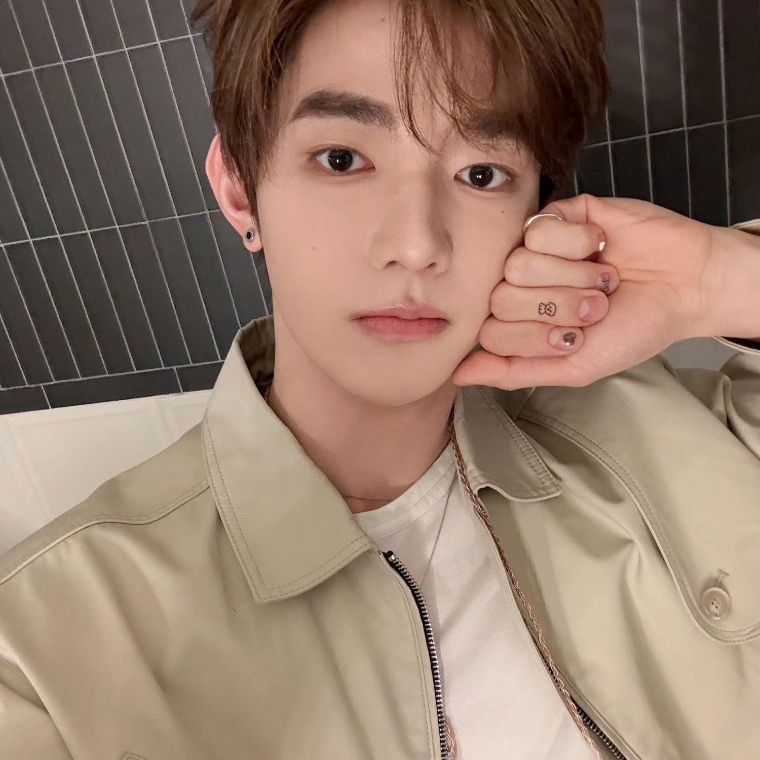 Recent activity shot of Zhang Hao (ZEROBASEONE)