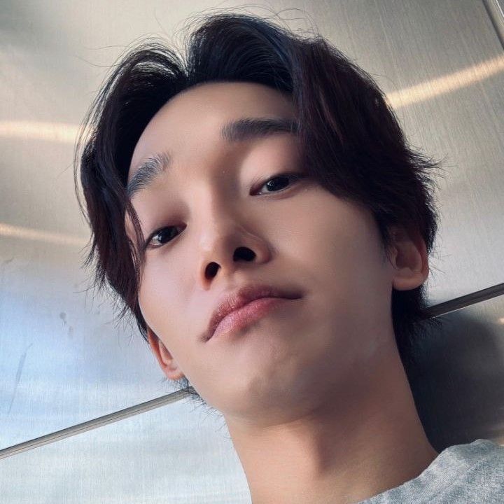Recent activity shot of Chen (EXO)