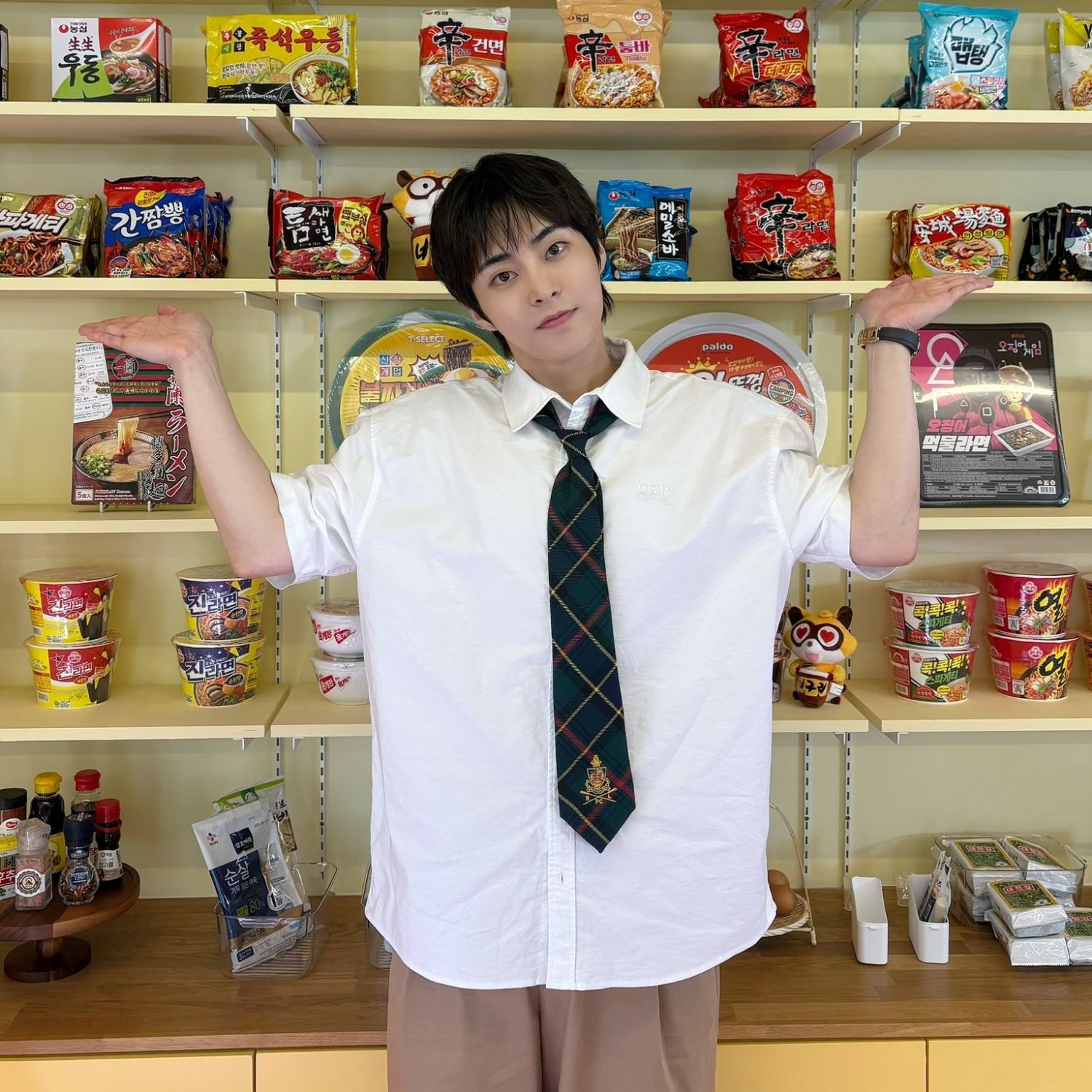 A moment captured by Xiumin (EXO)'s fan