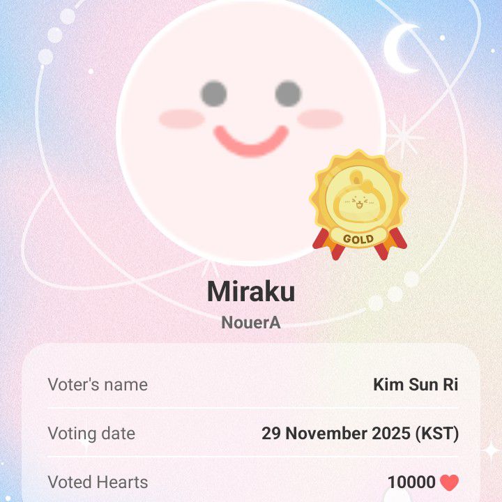 Recent activity shot of Miraku (NouerA)