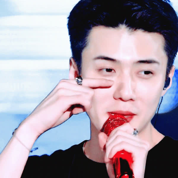 Signature photo of Sehun (EXO) capturing their charm