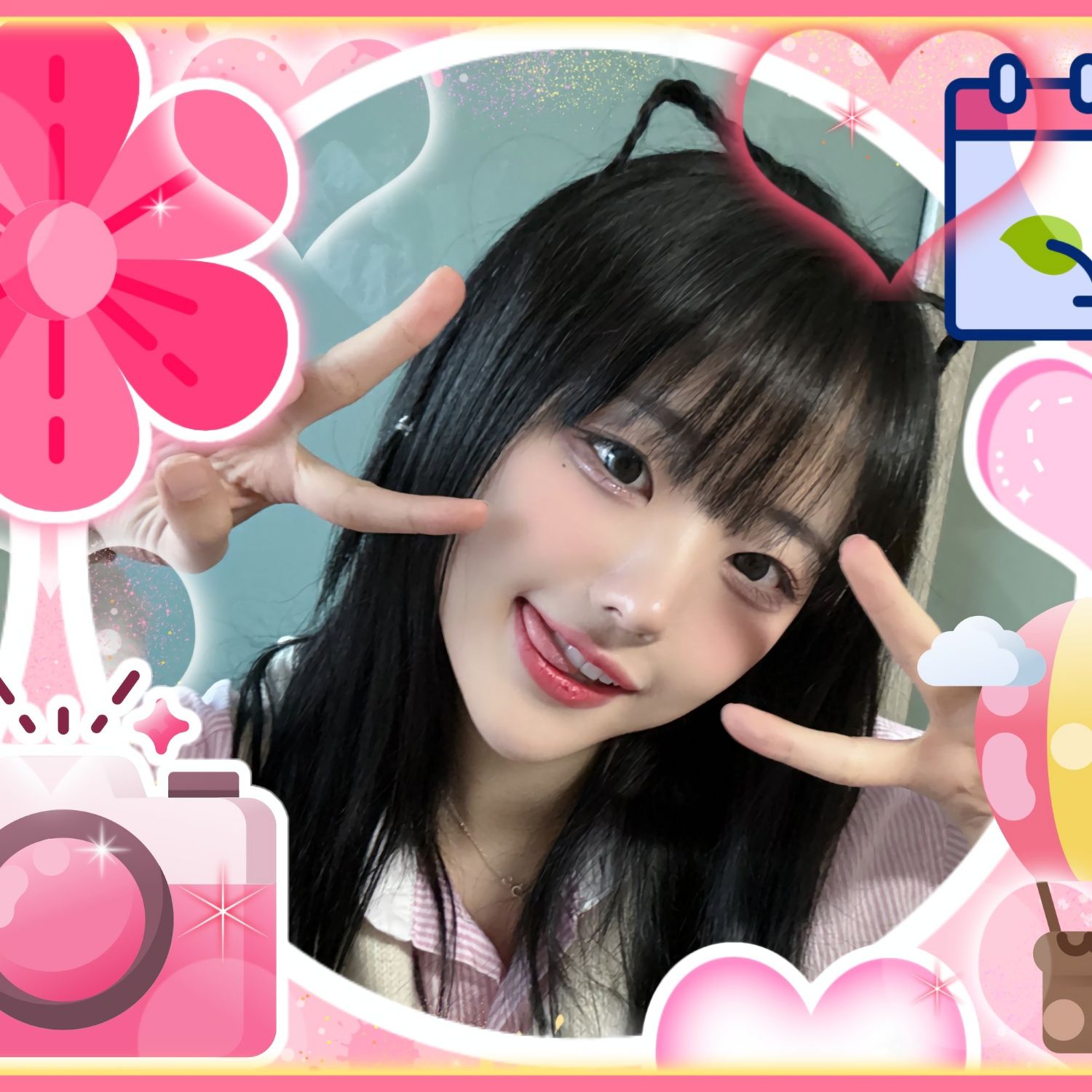 Behind-the-scenes cut of Hina (QWER)