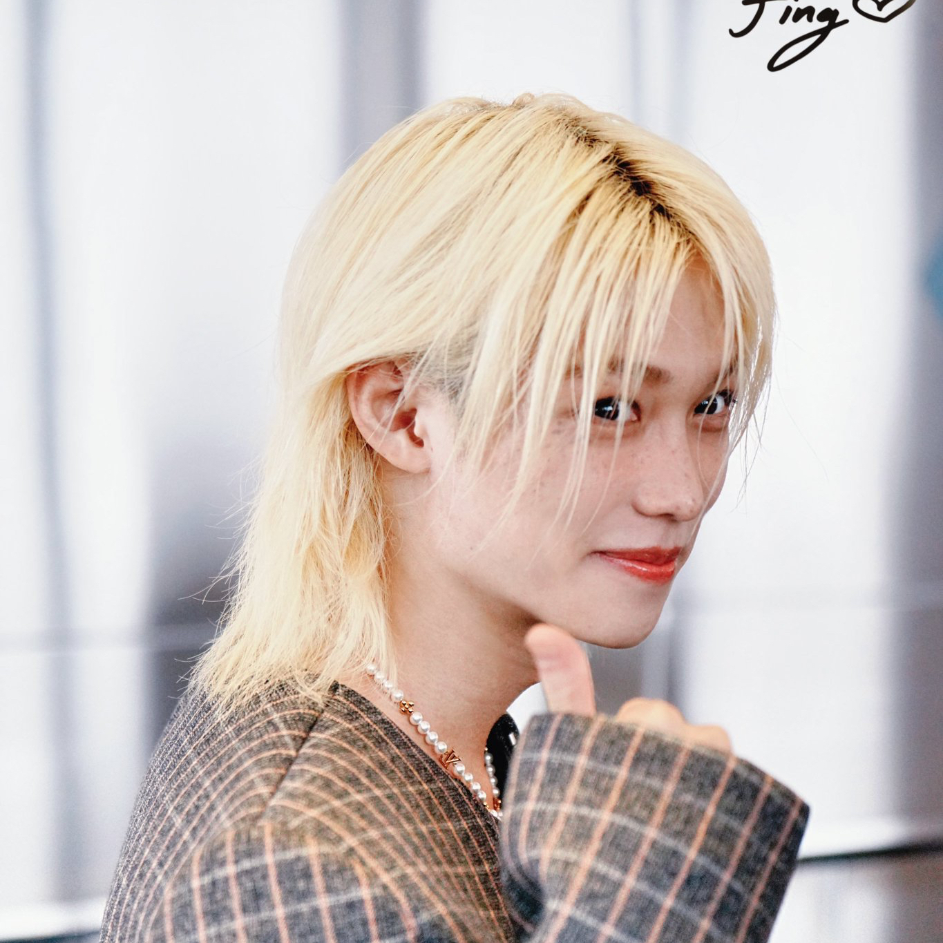 A moment captured by Felix (Stray Kids)'s fan