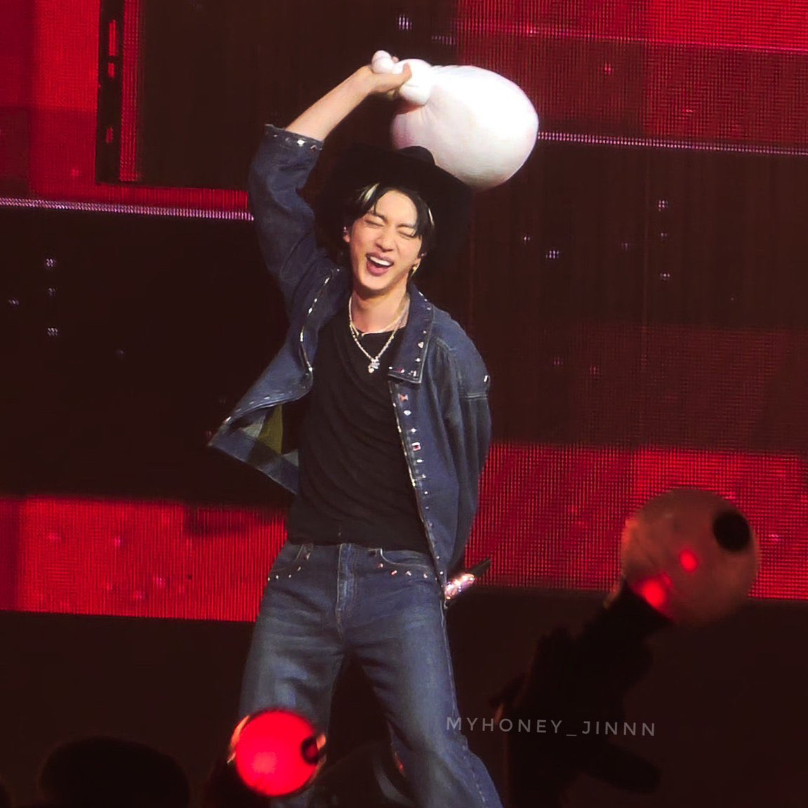 Recent activity shot of Jin (BTS)