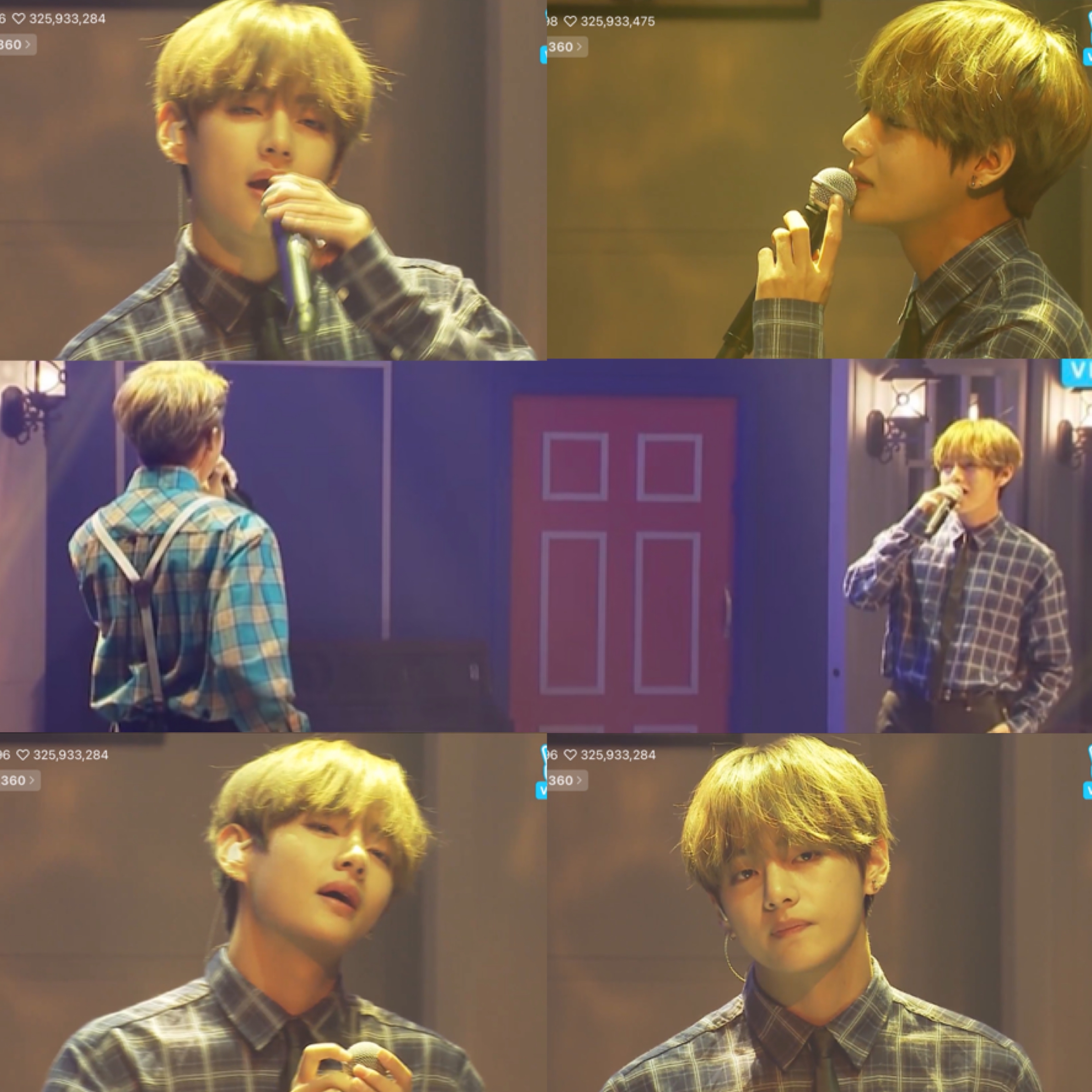 V (BTS)の舞台裏ショット