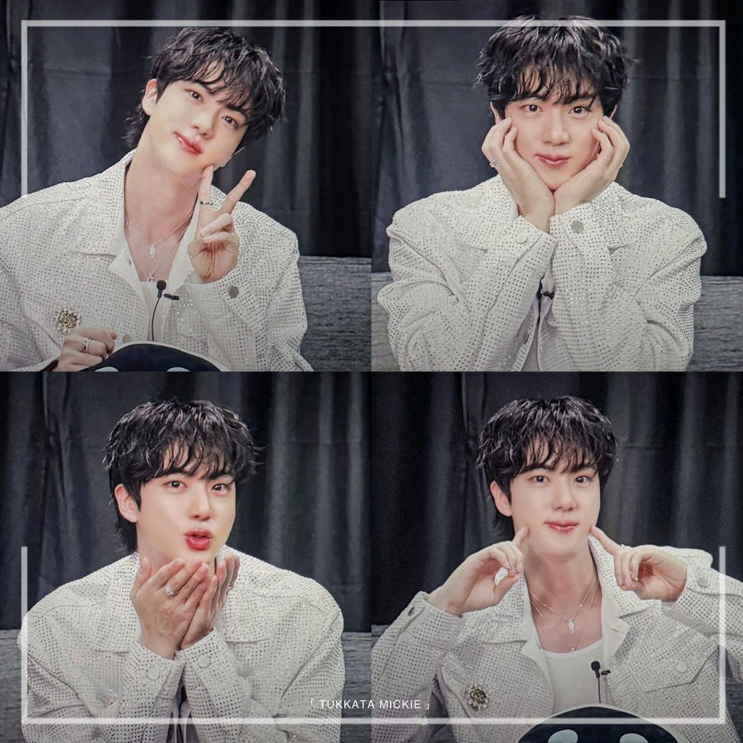 A moment captured by Jin (BTS)'s fan