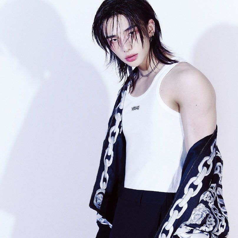 Recent activity shot of Hyunjin (Stray Kids)