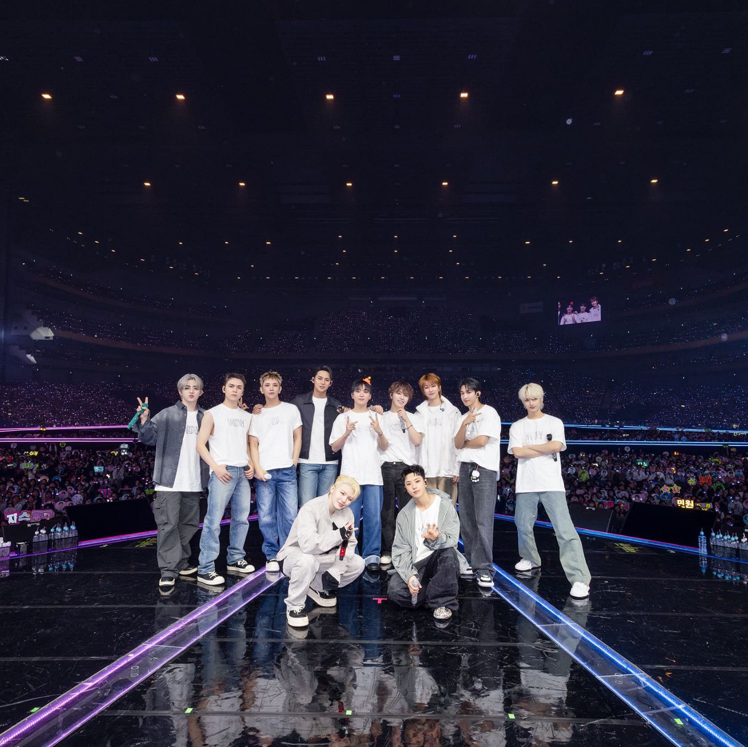A moment captured by Mingyu (SEVENTEEN)'s fan