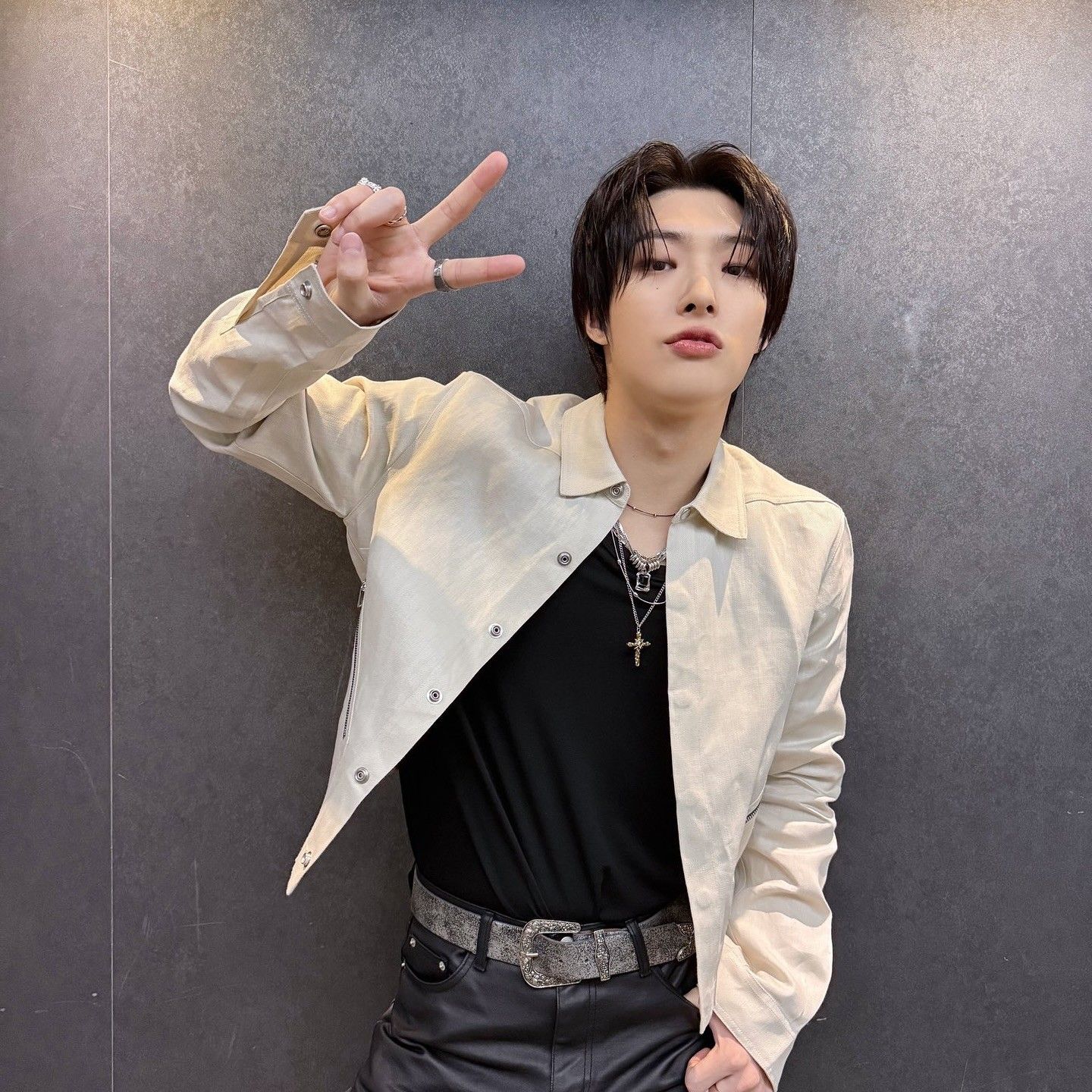 Recent activity shot of Mingi (ATEEZ)