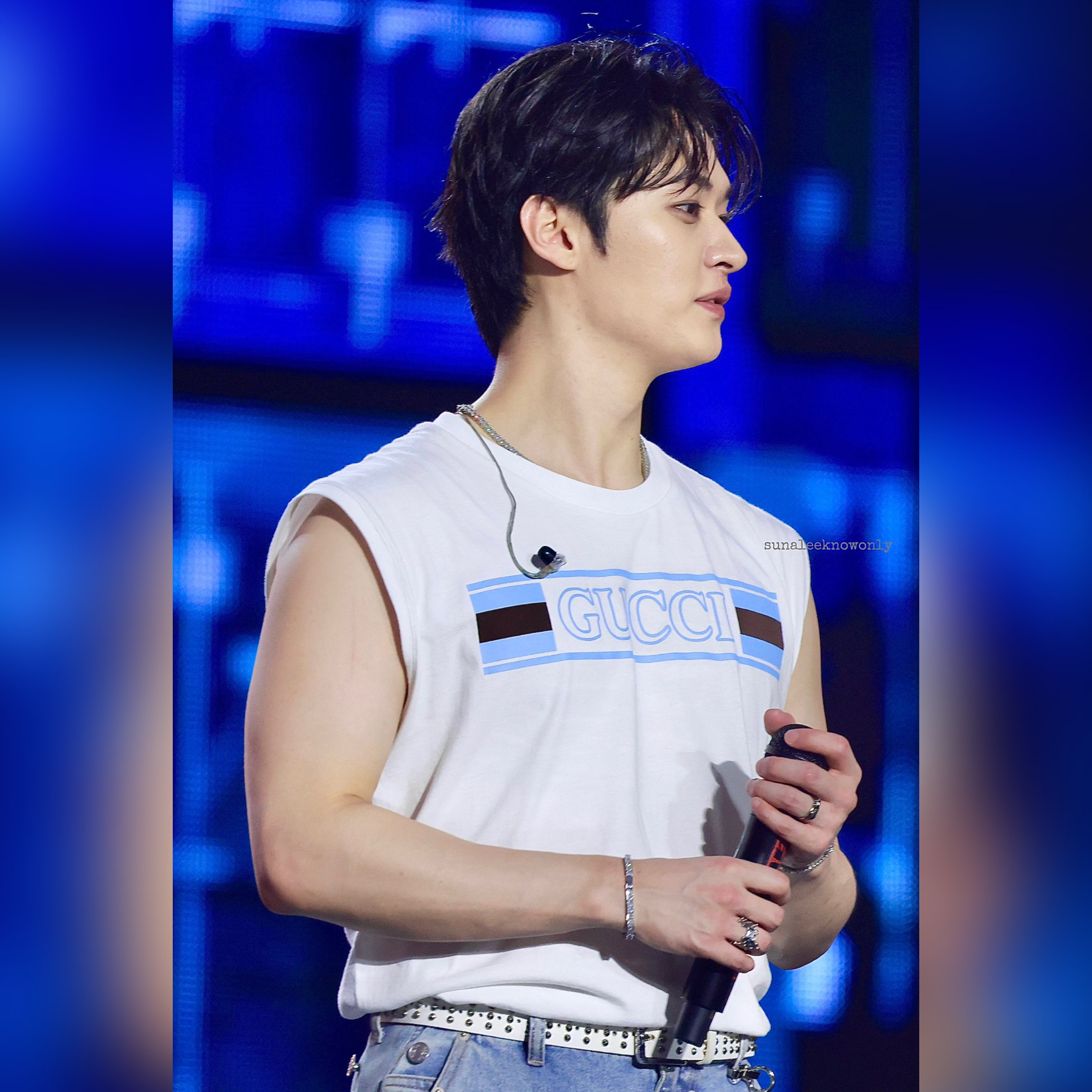 Recent activity shot of Lee Know (Stray Kids)