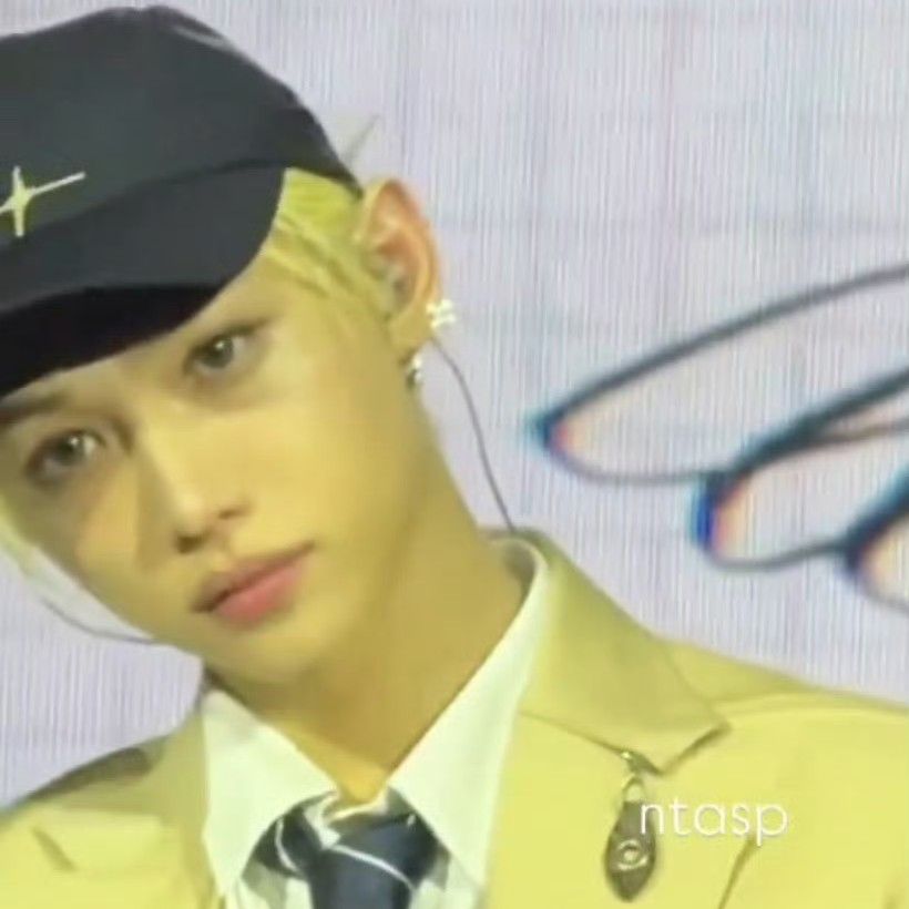 A moment captured by Felix (Stray Kids)'s fan