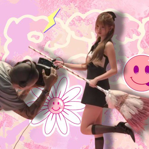 A moment captured by Riku (NiziU)'s fan