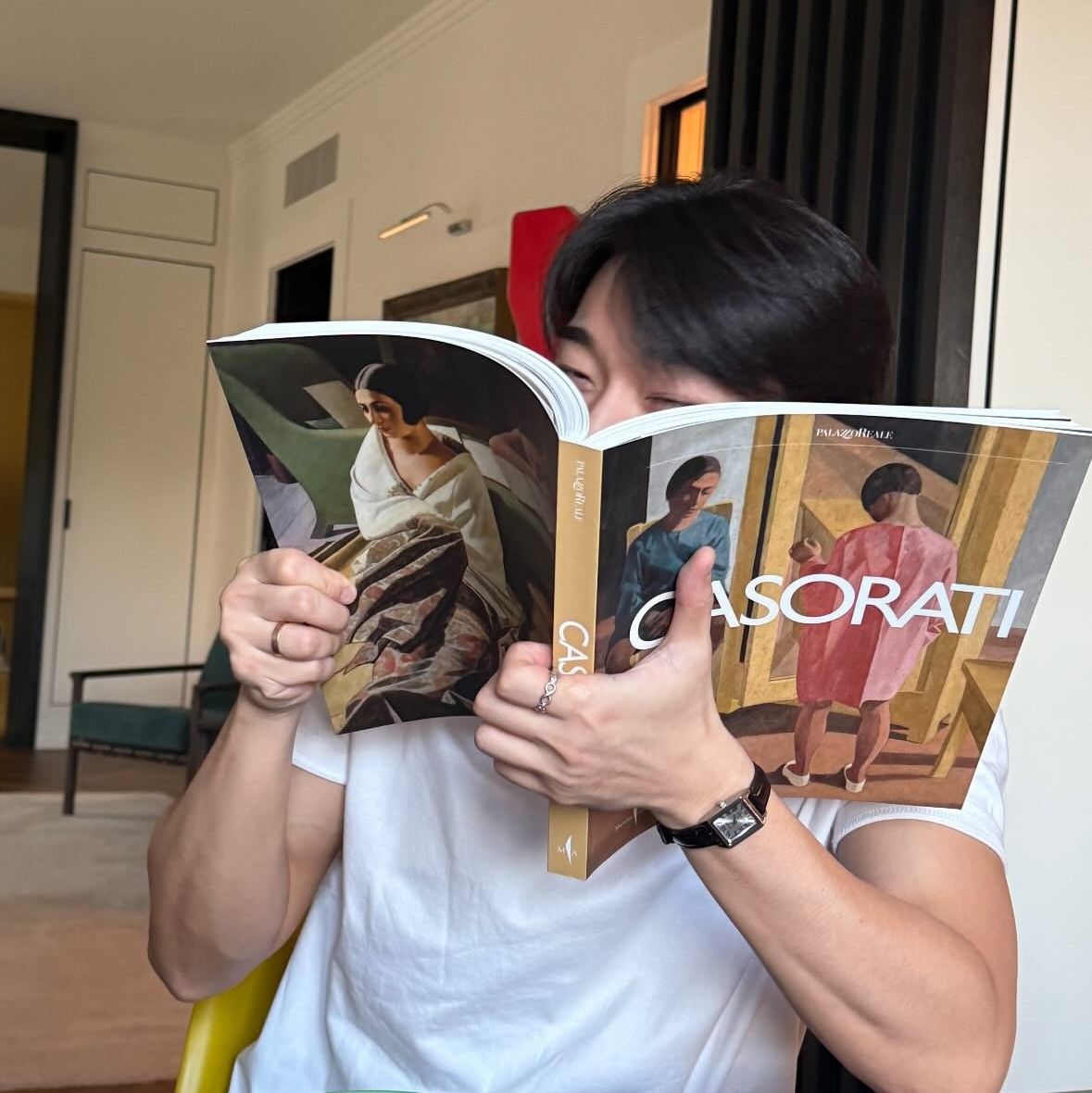 A moment captured by San (ATEEZ)'s fan