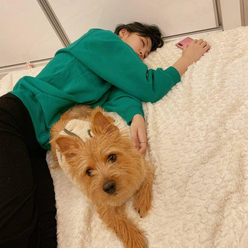 Recent activity shot of Momo (TWICE)