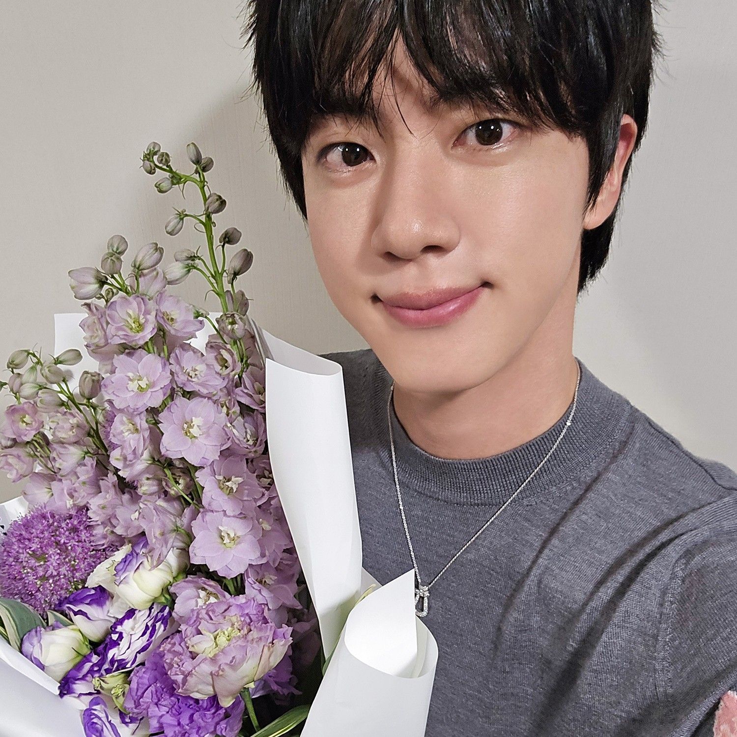 Recent activity shot of Jin (BTS)