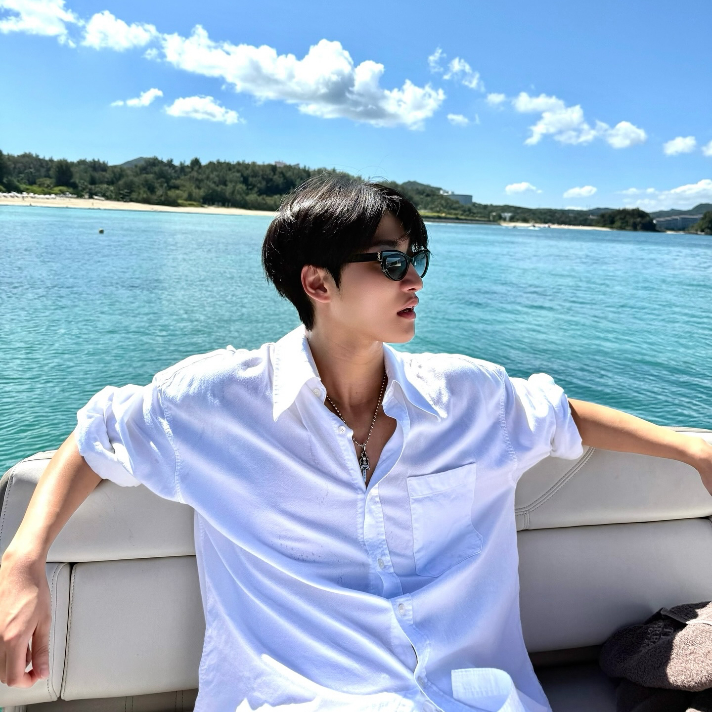 Recent activity shot of Seonghwa (ATEEZ)