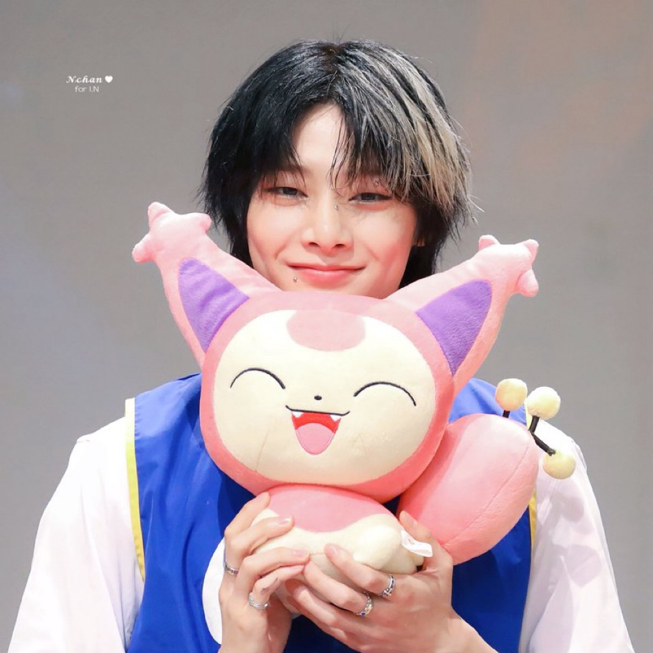 A moment captured by I.N (Stray Kids)'s fan