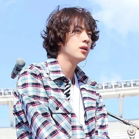Recent activity shot of Jin (BTS)