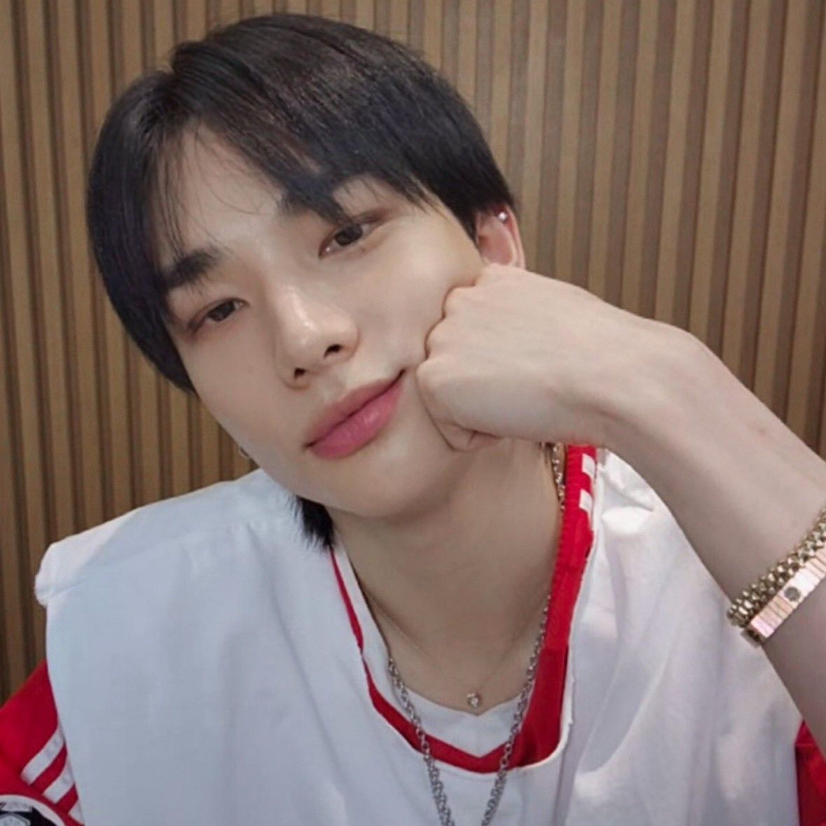 Recent activity shot of Hyunjin (Stray Kids)