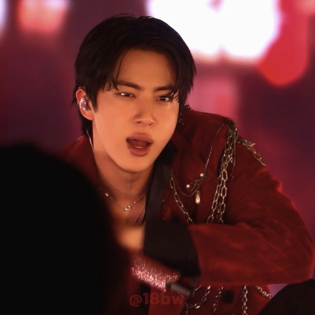 Recent activity shot of Jin (BTS)