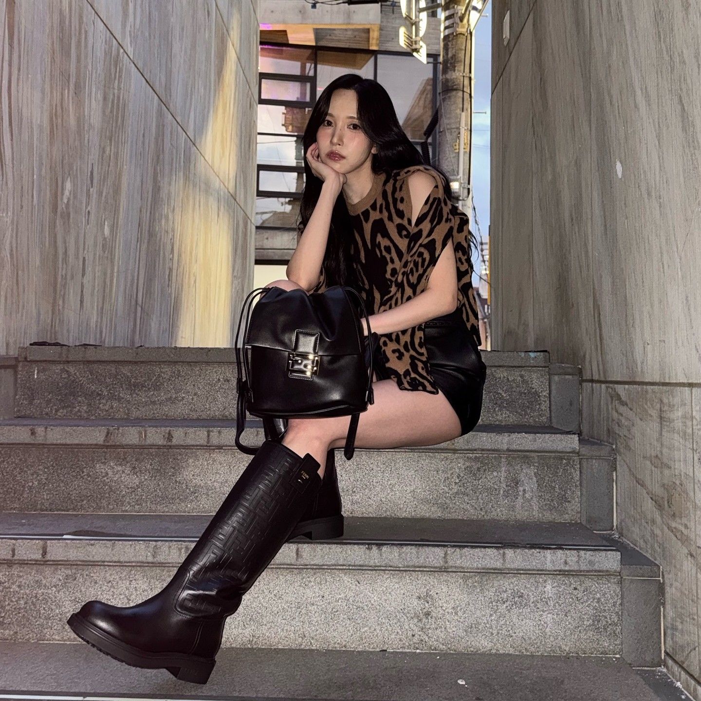 Recent activity shot of Mina (TWICE)