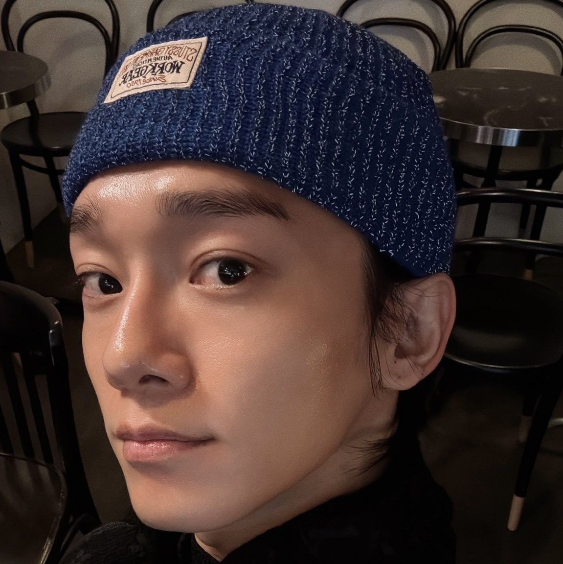 Recent activity shot of Chen (EXO)