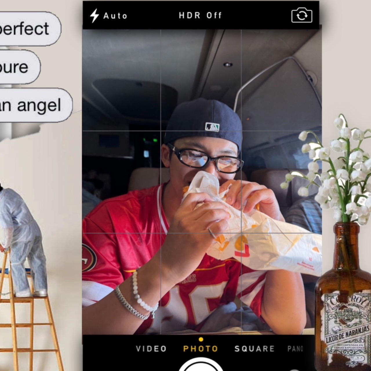 A moment captured by Mingyu (SEVENTEEN)'s fan