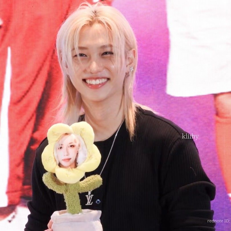 A moment captured by Felix (Stray Kids)'s fan