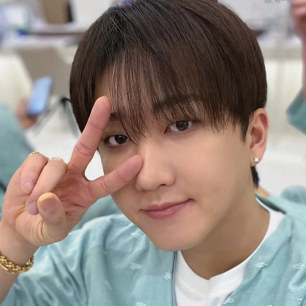 A moment captured by Stray Kids's fan