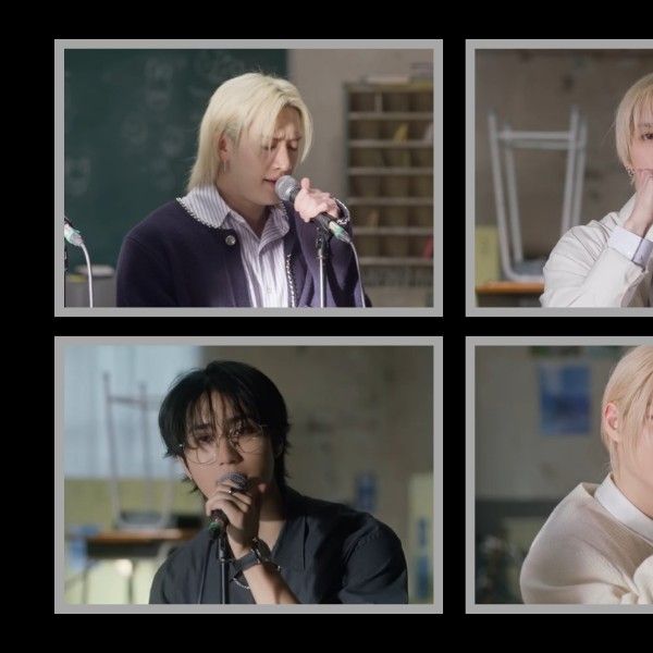 A moment captured by Stray Kids's fan