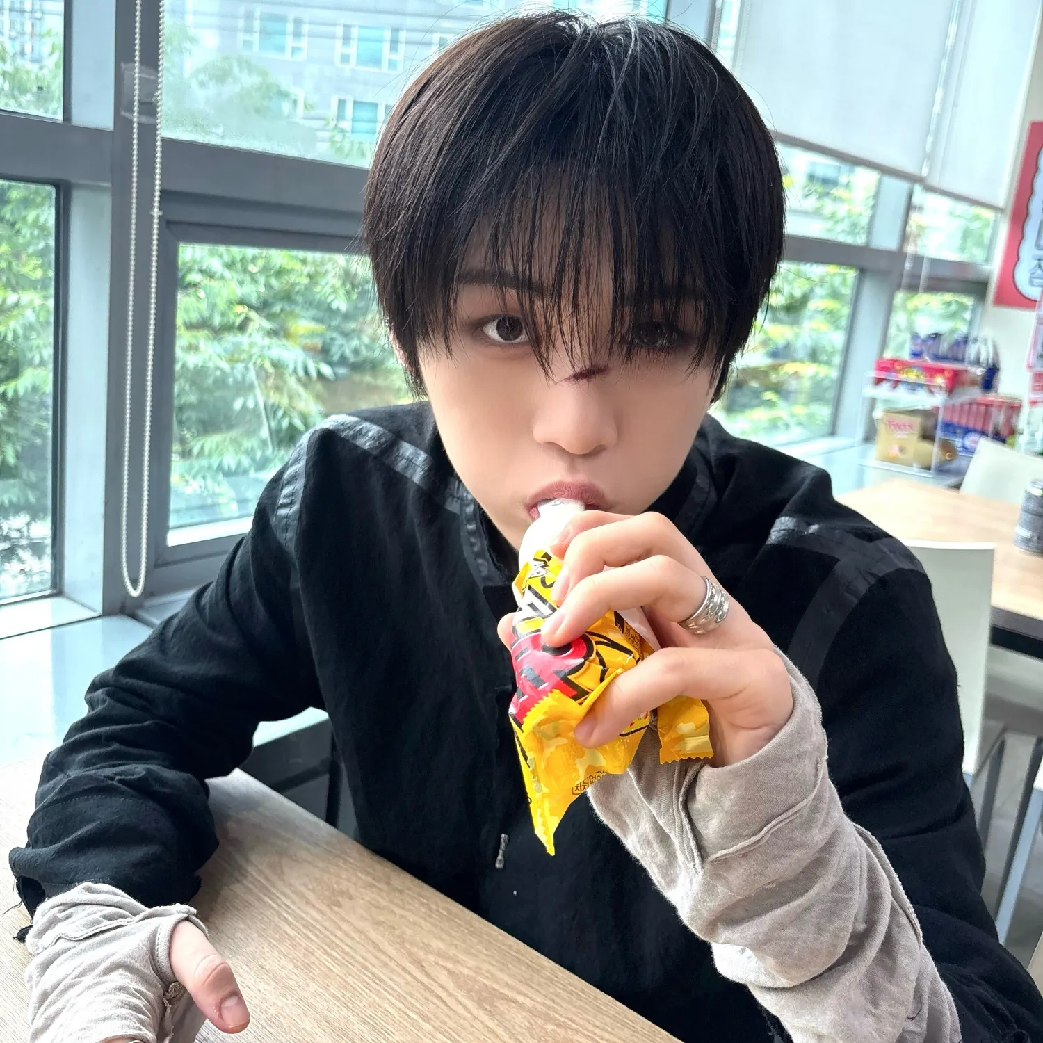Recent activity shot of Taesan (BOYNEXTDOOR)