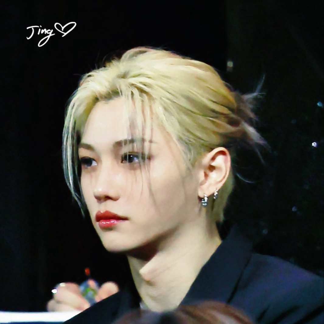 A moment captured by Felix (Stray Kids)'s fan