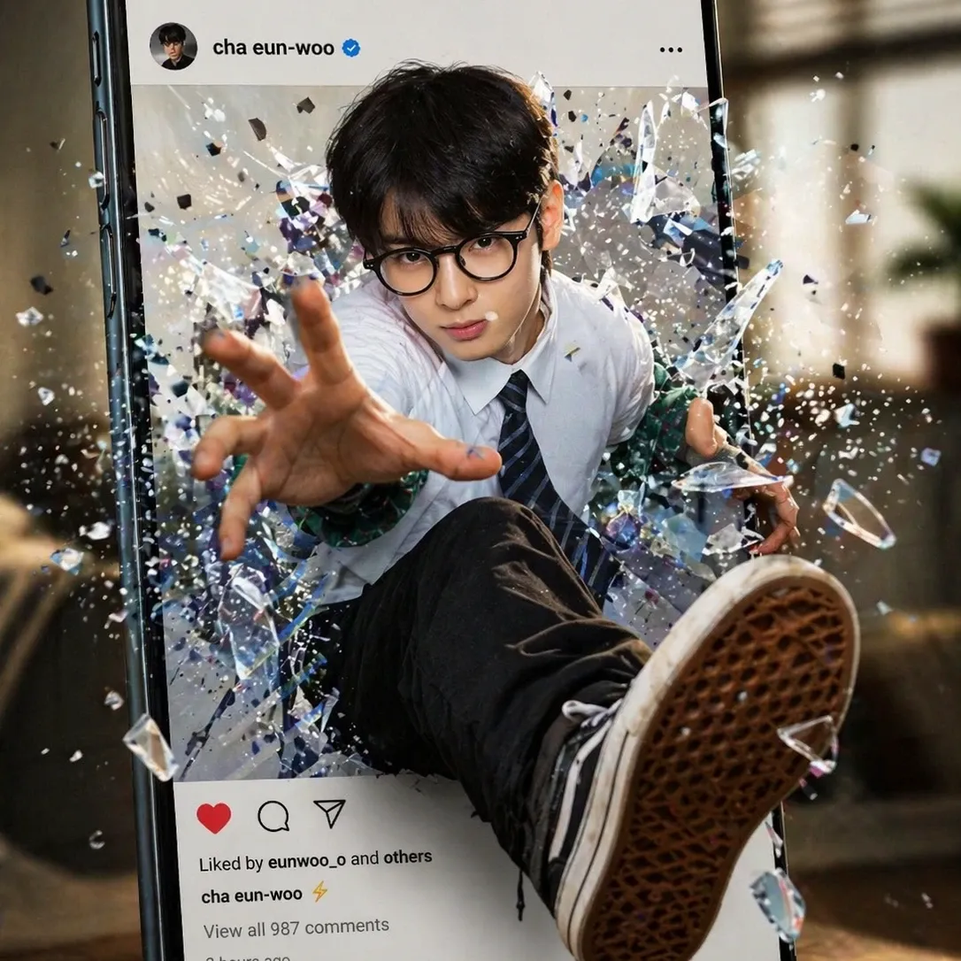 Recent activity shot of Eunwoo (ASTRO)