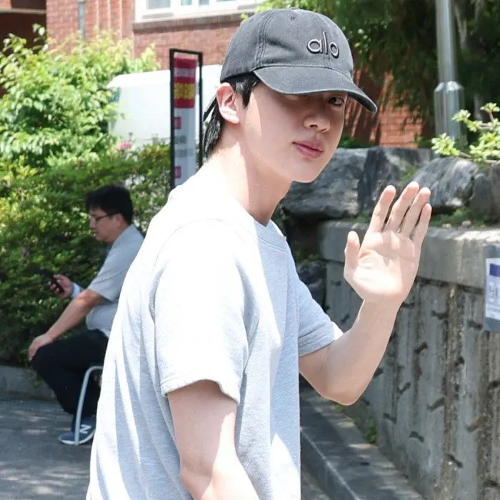 A moment captured by Jin (BTS)'s fan