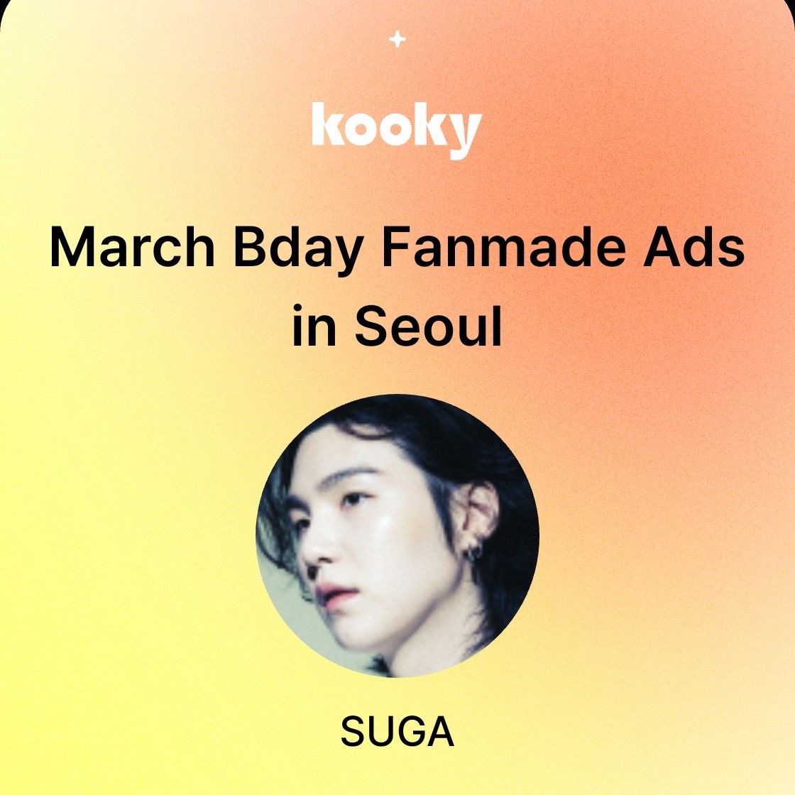 Foto terbaru SUGA (BTS)