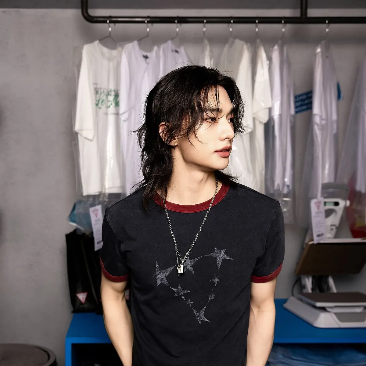 Behind-the-scenes cut of Hyunjin (Stray Kids)