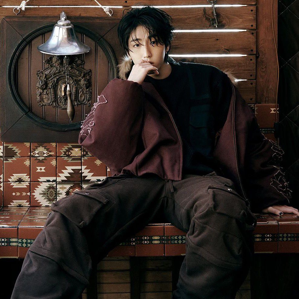 A moment captured by Stray Kids's fan