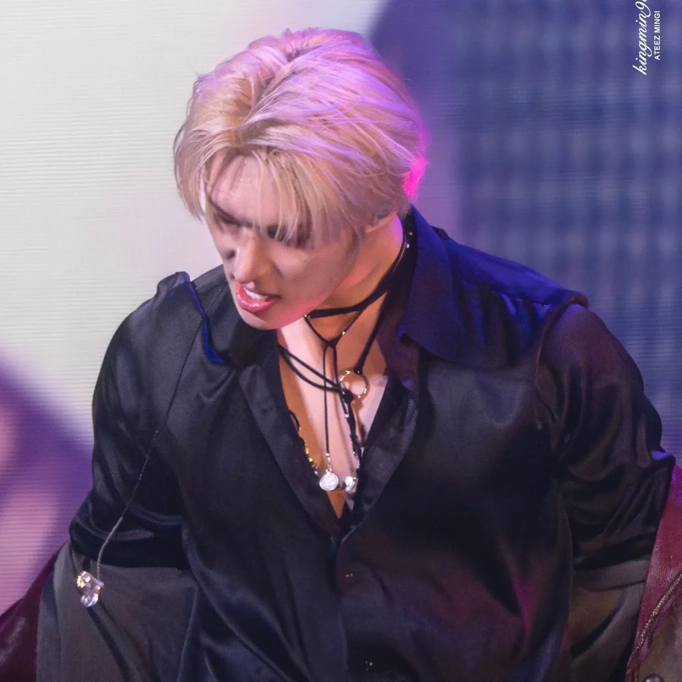 A moment captured by Mingi (ATEEZ)'s fan