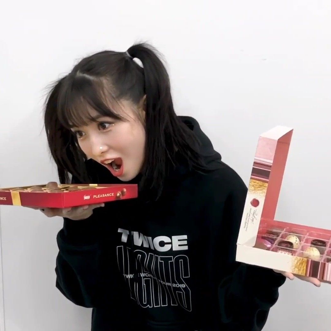 Recent activity shot of Momo (TWICE)