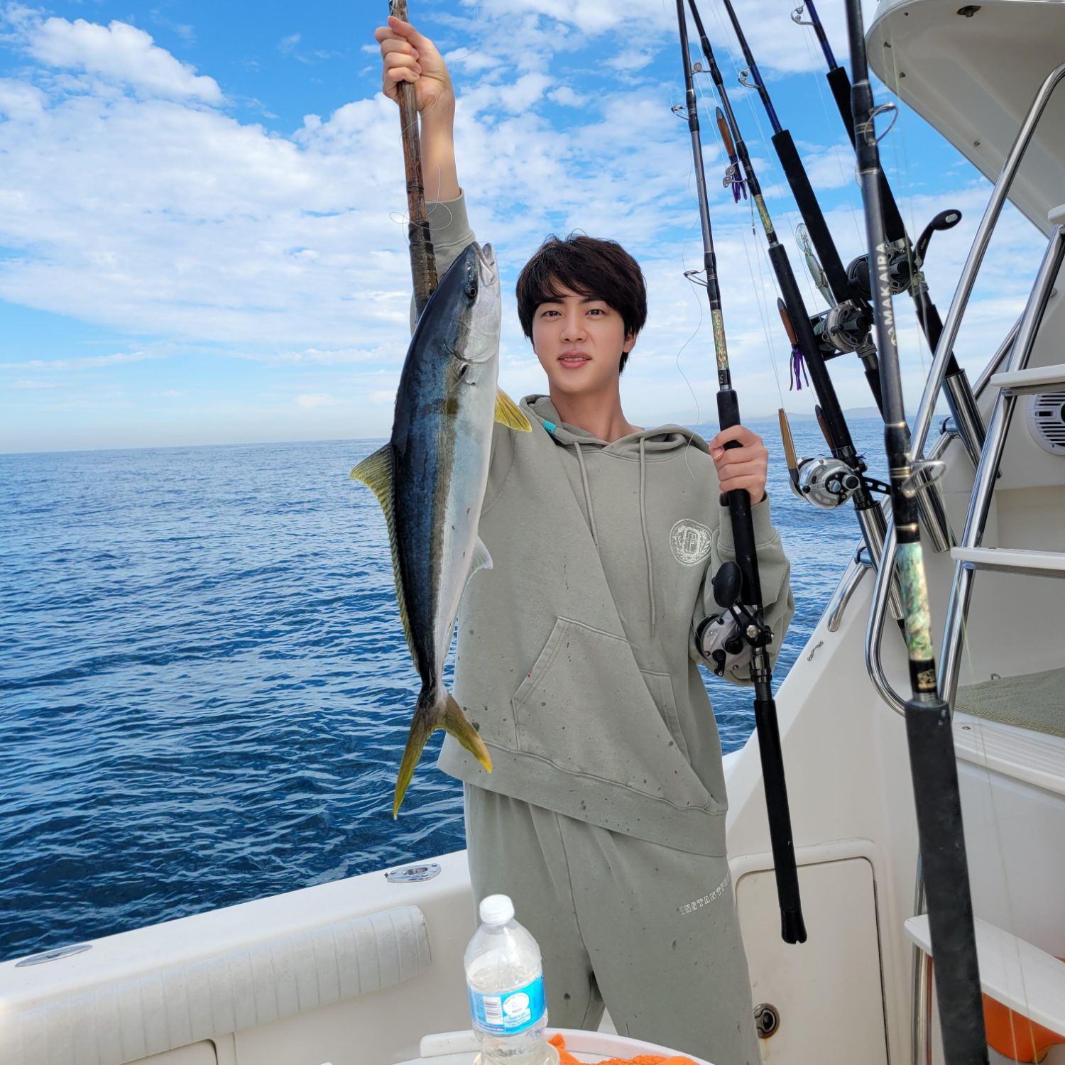 Recent activity shot of Jin (BTS)