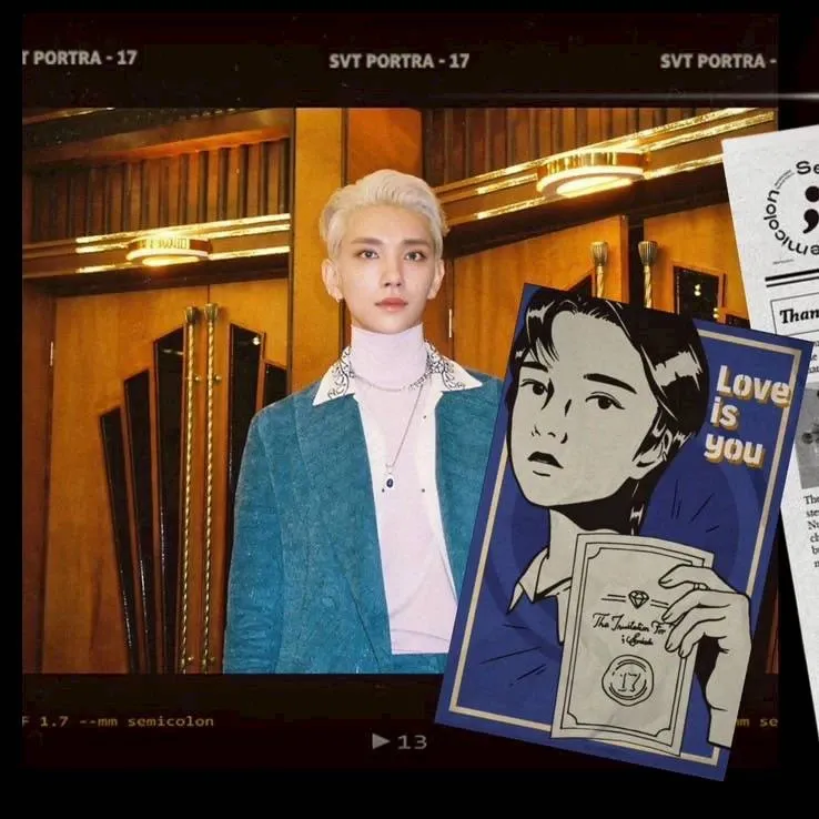 A moment captured by Joshua (SEVENTEEN)'s fan