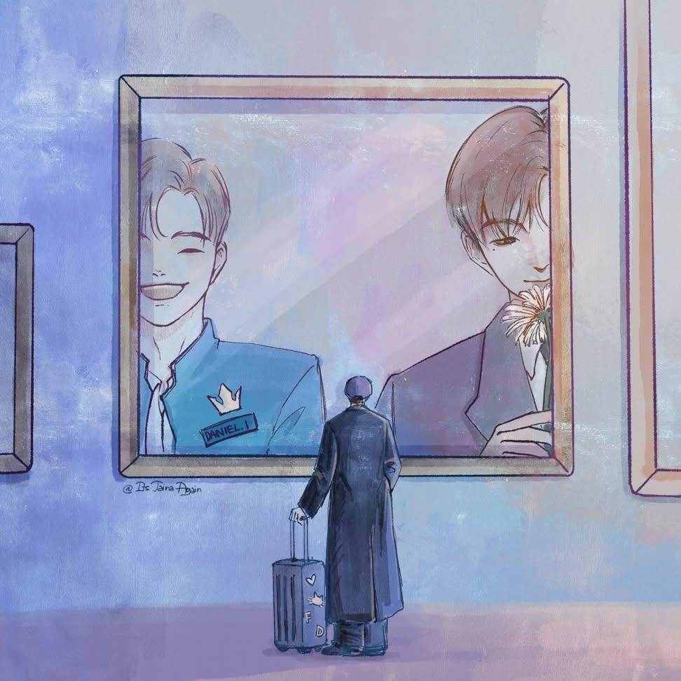 A moment captured by Kang Daniel's fan