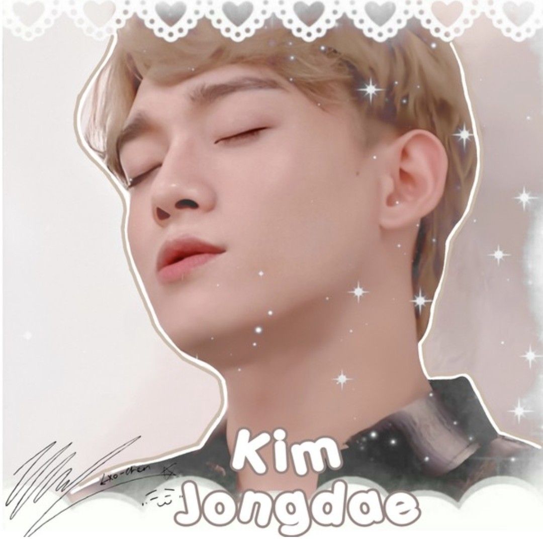 Recent activity shot of Chen (EXO)