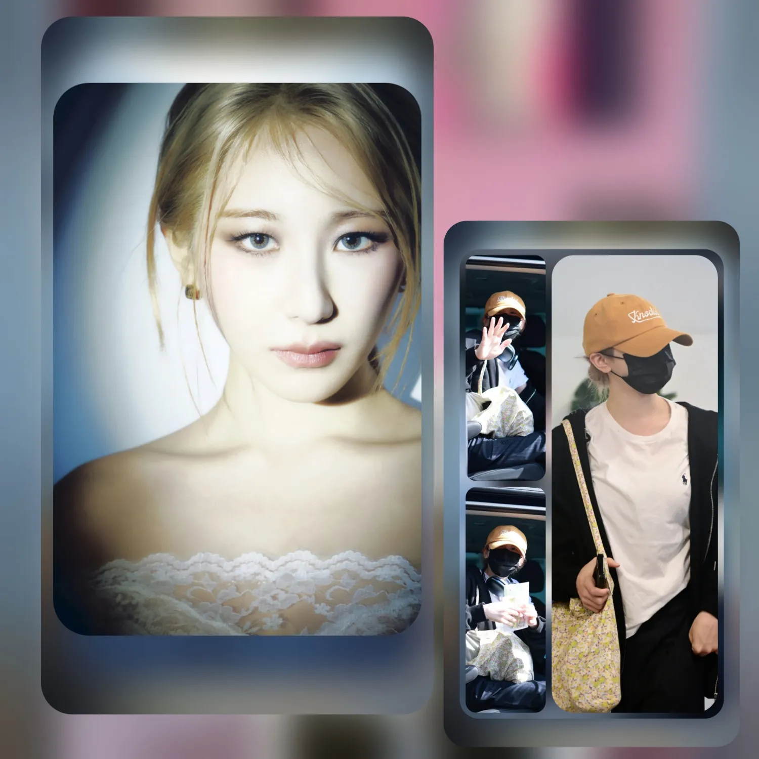 A moment captured by Lee Chaeyeon's fan