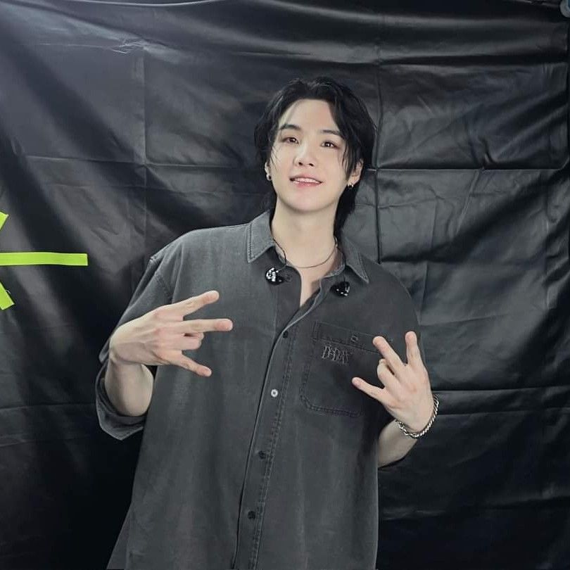 Recent activity shot of SUGA (BTS)