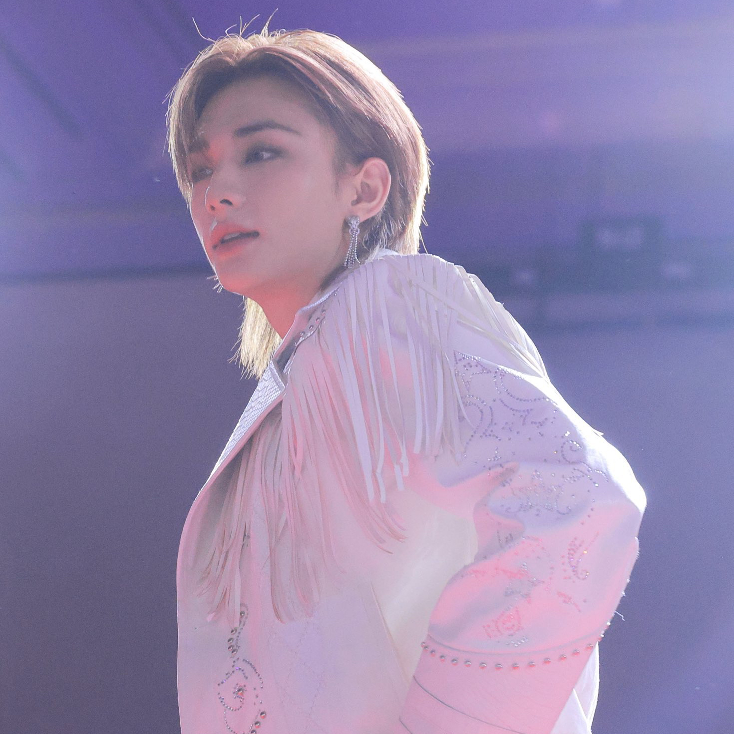 A moment captured by Hyunjin (Stray Kids)'s fan